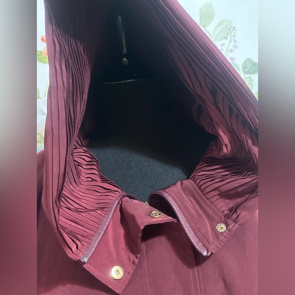 GALLERY Burgundy Hooded Coat/Jacket NWOT Size XL - Picture 9 of 12